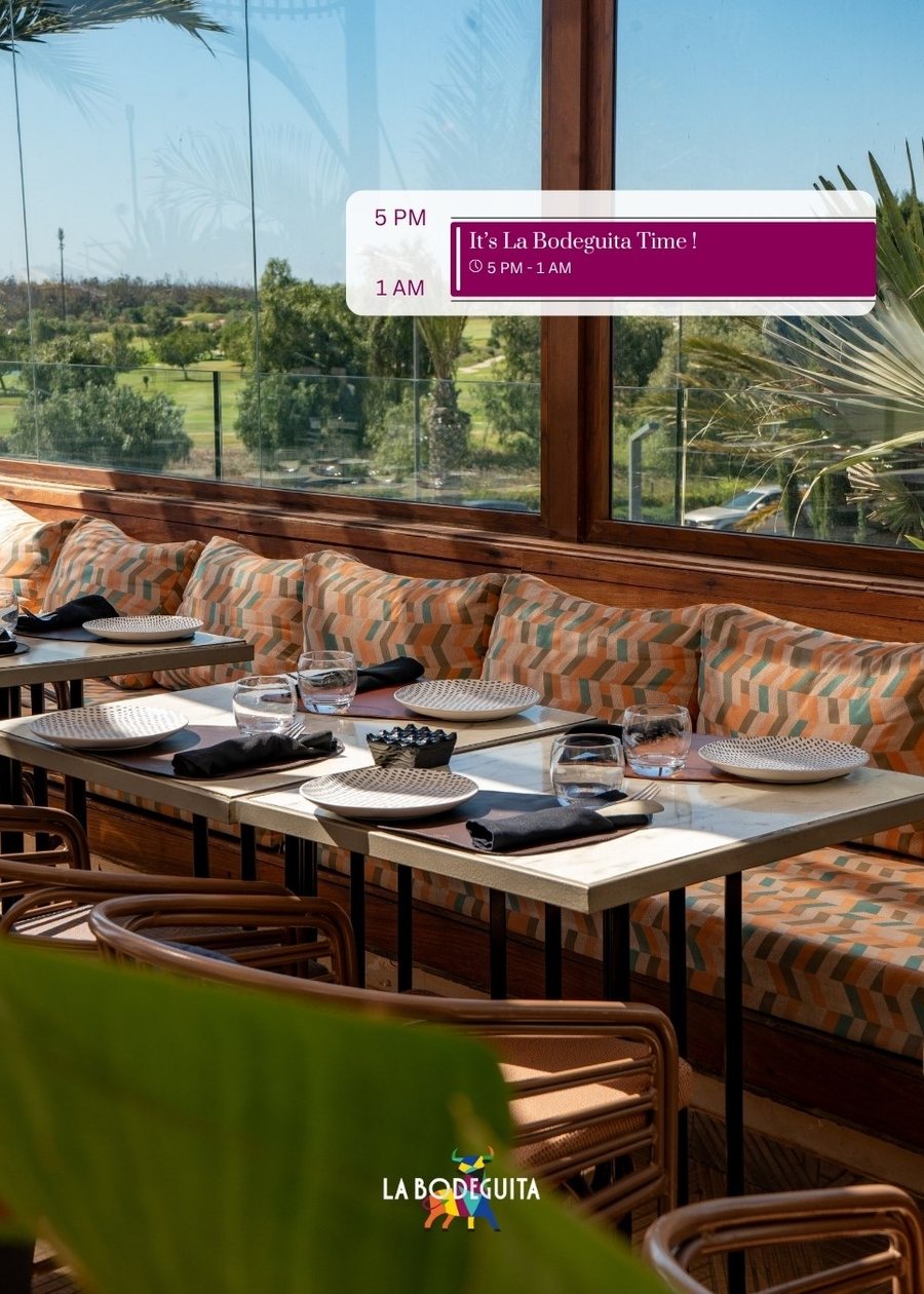 La terrasse face au golf